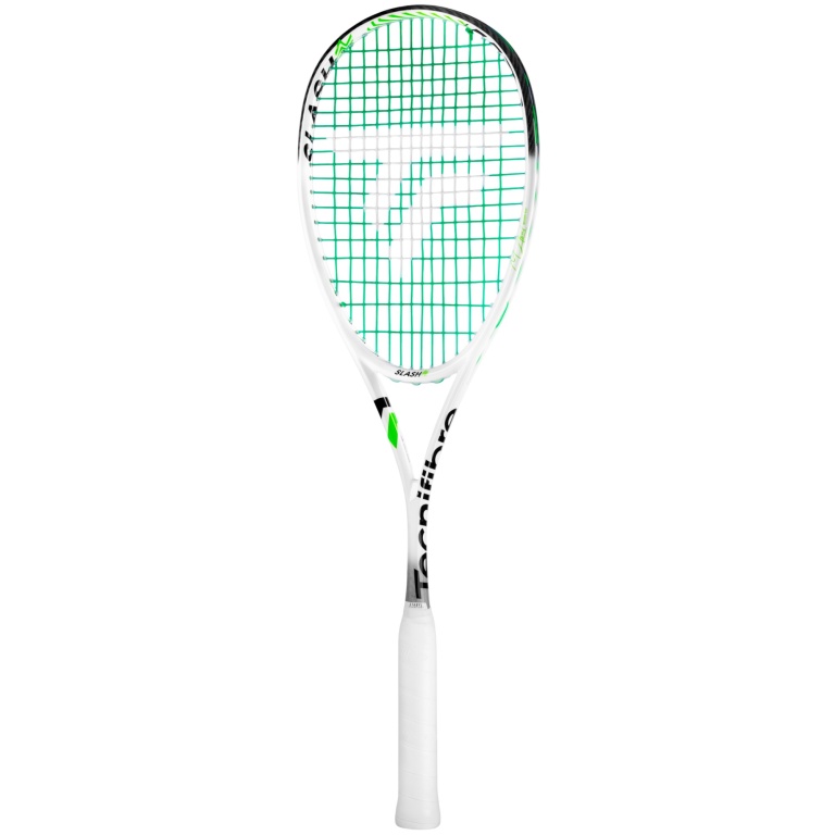 Tecnifibre rakieta do squasha Slash 120 Control 120g/zrównoważona 2025 biała - naciągnięta -